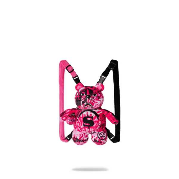 Mochila Sprayground PINK GRAFF CITY MINIBEAR CUB BACKPACK