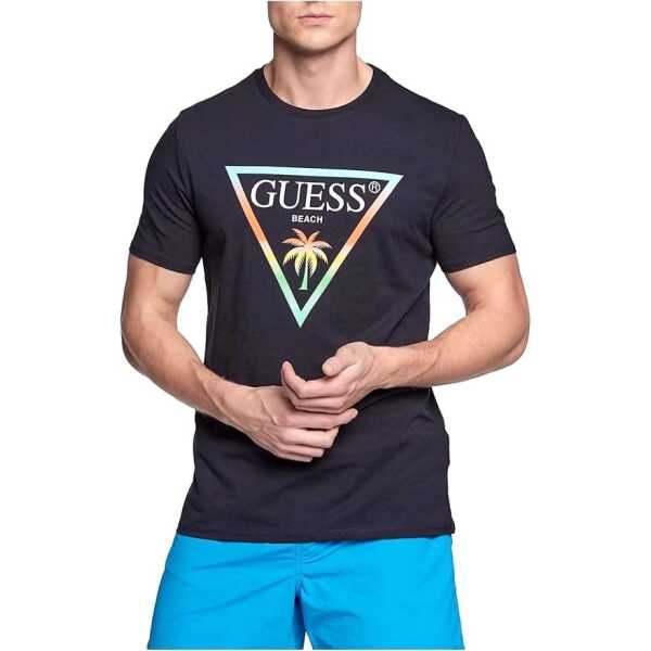 Guess Triangle Tee Palm