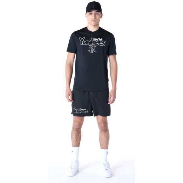 New Era Conjunto De camiseta y Pantalón Cortos New York Yankees MLB Essential Negro