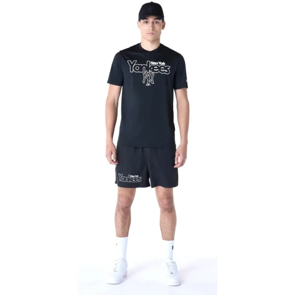New Era Conjunto De camiseta y Pantalón Cortos New York Yankees MLB Essential Negro
