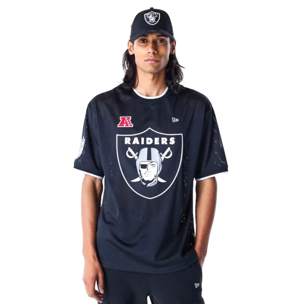 New Era Camiseta Oversized Las Vegas Raiders NFL Mesh