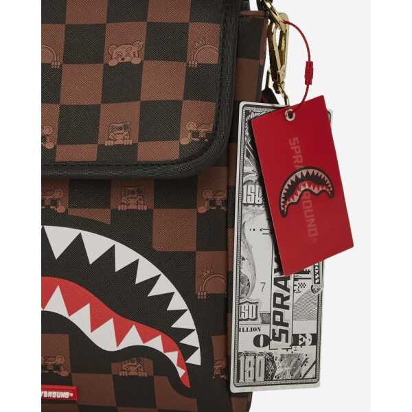 Riñonera Sprayground PEEKING CHARACTER CHECK MESSENGER SLING - Image 5