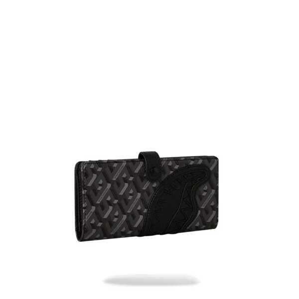 Billetera Sprayground 3DSG BLACKOUT LONG SINGLE FOLD WALLET