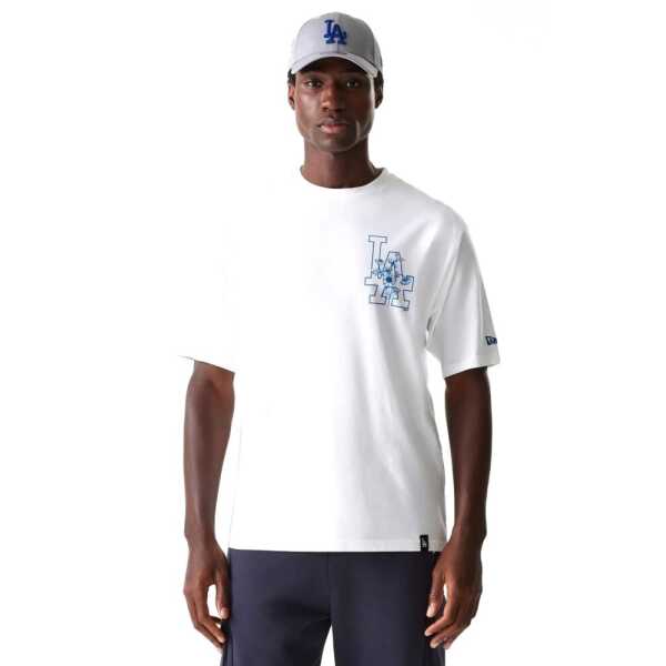 New Era Camiseta Oversized LA Dodgers MLB Floral Graphic Blanco