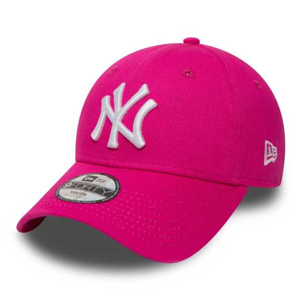 Gorra ajustable New York Yankees Essential Kids Pink 9FORTY