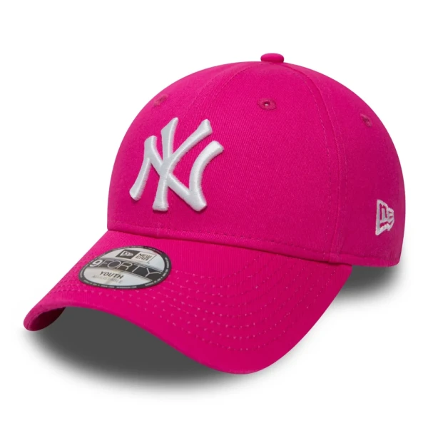 Gorra ajustable New York Yankees Essential Kids Pink 9FORTY