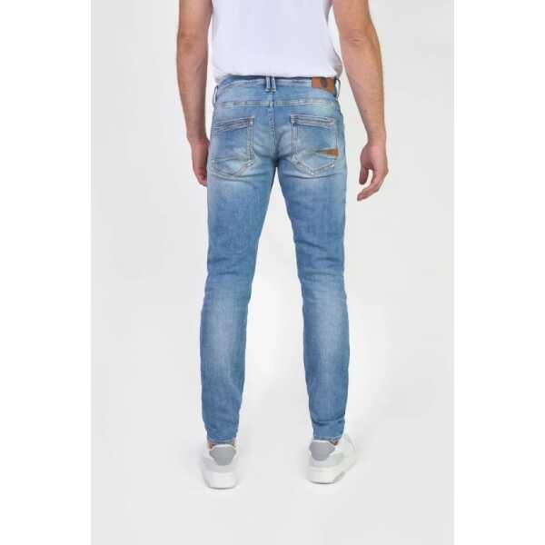Pantalon Le Temps Des Cerises Jeans 700/11 adjusted Sernine destroy blue N°4 - Image 3