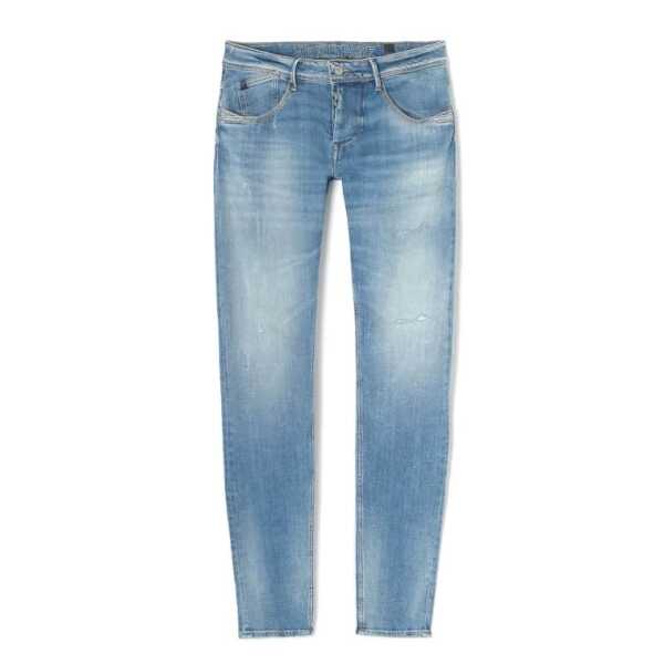 Pantalon Le Temps Des Cerises Jeans 700/11 adjusted Sernine destroy blue N°4