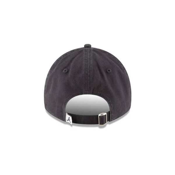 Gorra ajustable oficial New Era Atlanta Braves MLB Core Classic Navy 9TWENTY - Image 4