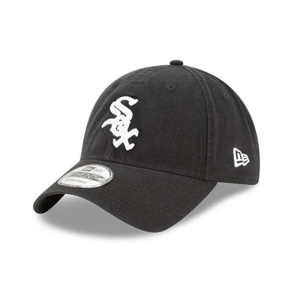 Gorra ajustable Chicago White Sox MLB Core Classic 9TWENTY Negro