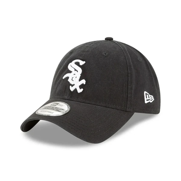 Gorra ajustable Chicago White Sox MLB Core Classic 9TWENTY Negro