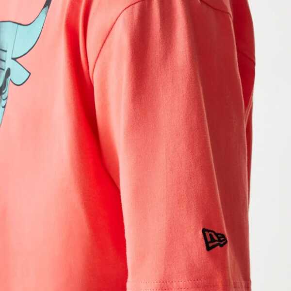 New Era Camiseta Oversized Chicago Bulls NBA All Over Print Infill Rosa - Image 4