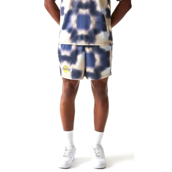 New Era Pantalón Corto LA Lakers NBA All Over Print