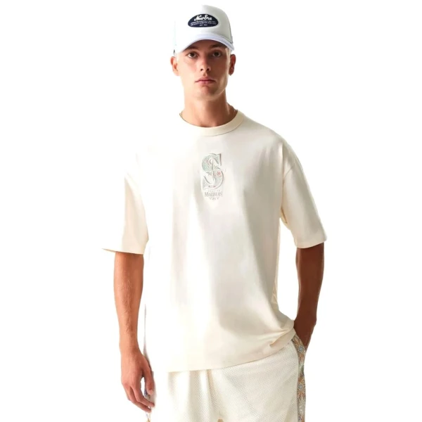 New Era Camiseta Oversized Seattle Mariners MLB Infill Blanca