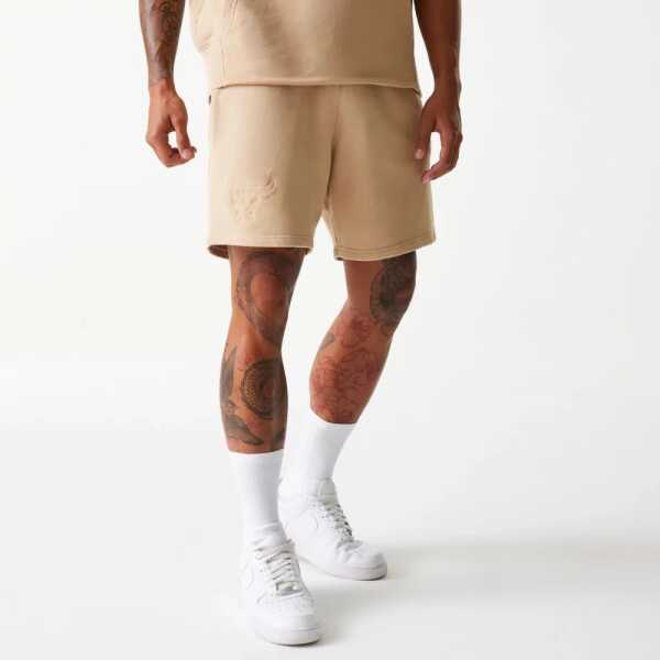 New Era Pantalón Corto Chicago Bulls NBA Washed Beige - Image 3