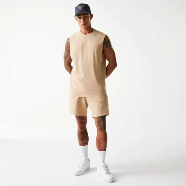 New Era Pantalón Corto Chicago Bulls NBA Washed Beige - Image 6