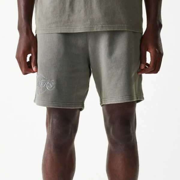New Era Pantalón Corto LA Lakers NBA Washed Gris - Image 3