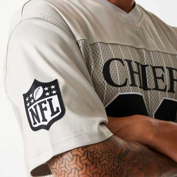 New Era Camiseta Jersey Kansas City Chiefs NFL Pinstripe Crema - Image 5