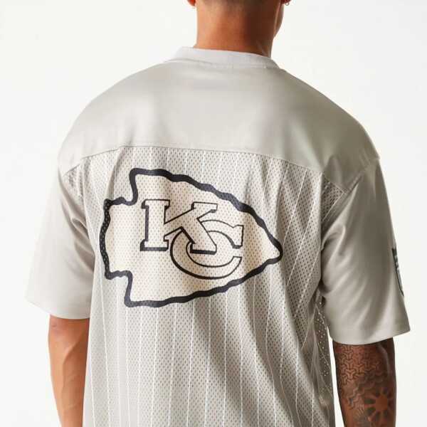 New Era Camiseta Jersey Kansas City Chiefs NFL Pinstripe Crema - Image 4