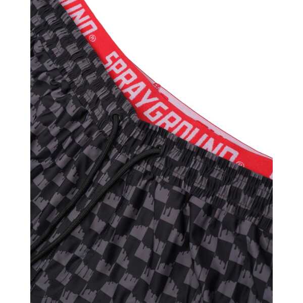 Men's SPRAYGROUND DRIP CHECKERED SWIM TRUNKS - Image 3