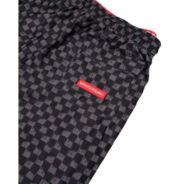Men's SPRAYGROUND DRIP CHECKERED SWIM TRUNKS - Image 5