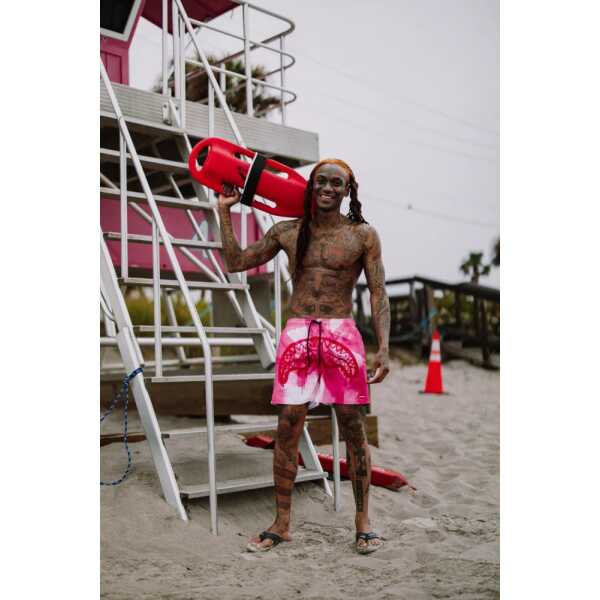 Men's SPRAYGROUND PINK VANDAL SWIM - Image 4