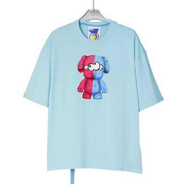 CAMISETA MOD WAVE MOVEMENT OVERSIZED BABY BLUE
