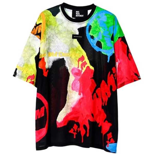 CAMISETA MOD WAVE MOVEMENT OVERSIZED MULTICOLOR