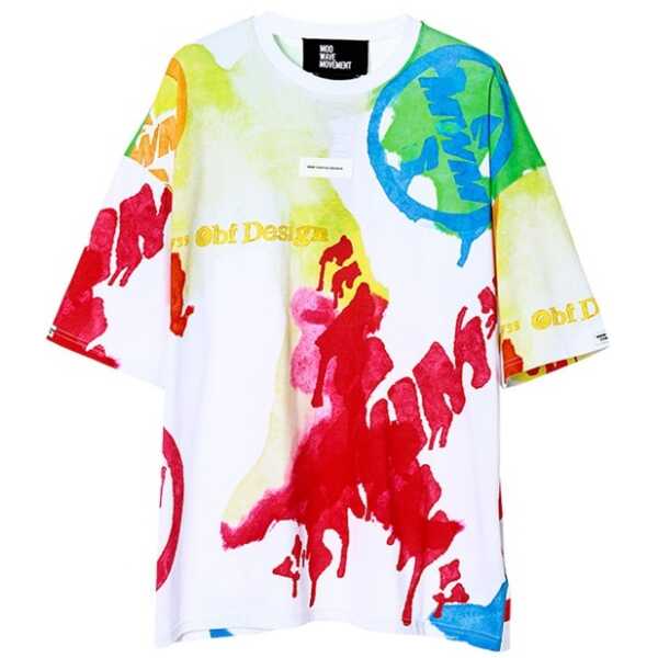 CAMISETA MOD WAVE MOVEMENT OVERSIZED MULTICOLOR