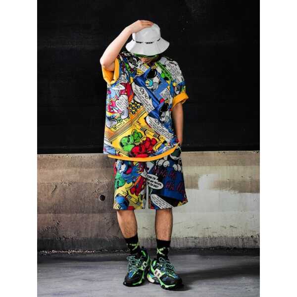 CAMISETA MOD WAVE MOVEMENT OVERSIZEDVANGUAR DOG COMIC - Imagen 3