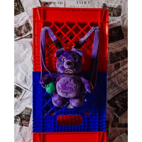 Mochila Sprayground PURPLE SHARK SHARKS IN PARIS MINI BEAR CUB - Imagen 6