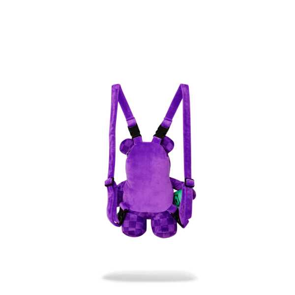 Mochila Sprayground PURPLE SHARK SHARKS IN PARIS MINI BEAR CUB - Imagen 3