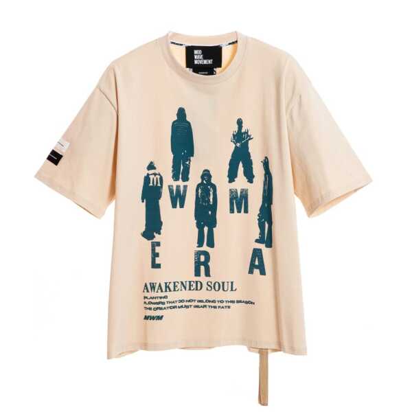 Mod Wave Movement Camiseta Unisex Oversized Black Capsule