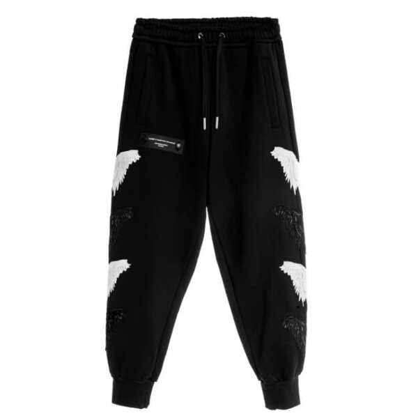 Mod Wave Movement Pantalon  Dobles Alas Bordadas