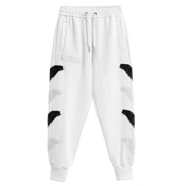 Mod Wave Movement Pantalon  Dobles Alas Bordadas