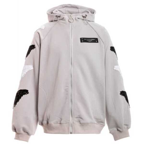 Mod Wave Movement Sudadera Doble Alas Lentejuelas Con Capucha y cremallera