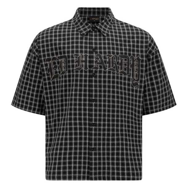 Ed Hardy DEATHLY SNAKE REAPER CHECK BOXY SHIRT