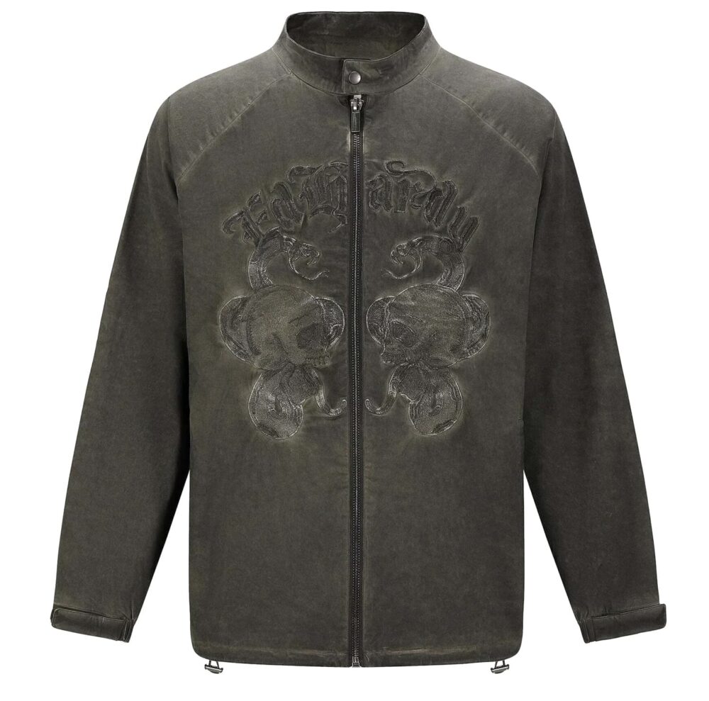 Ed Hardy Skull And Snake Poly Jacket
