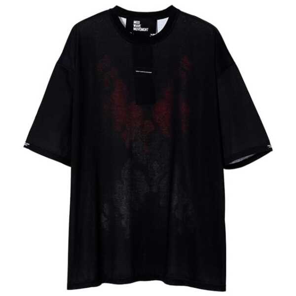 CAMISETA UNISEX MOD WAVE MOVEMENT OVERSIZED BLACK CAPSULE